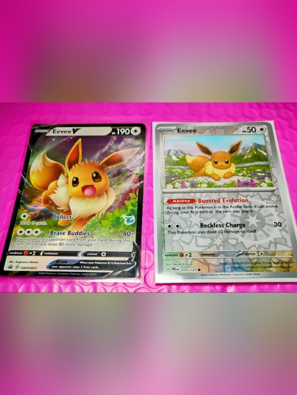 Eevee Pokémon TCG Single Card Lot - Brown Eevee Artwork